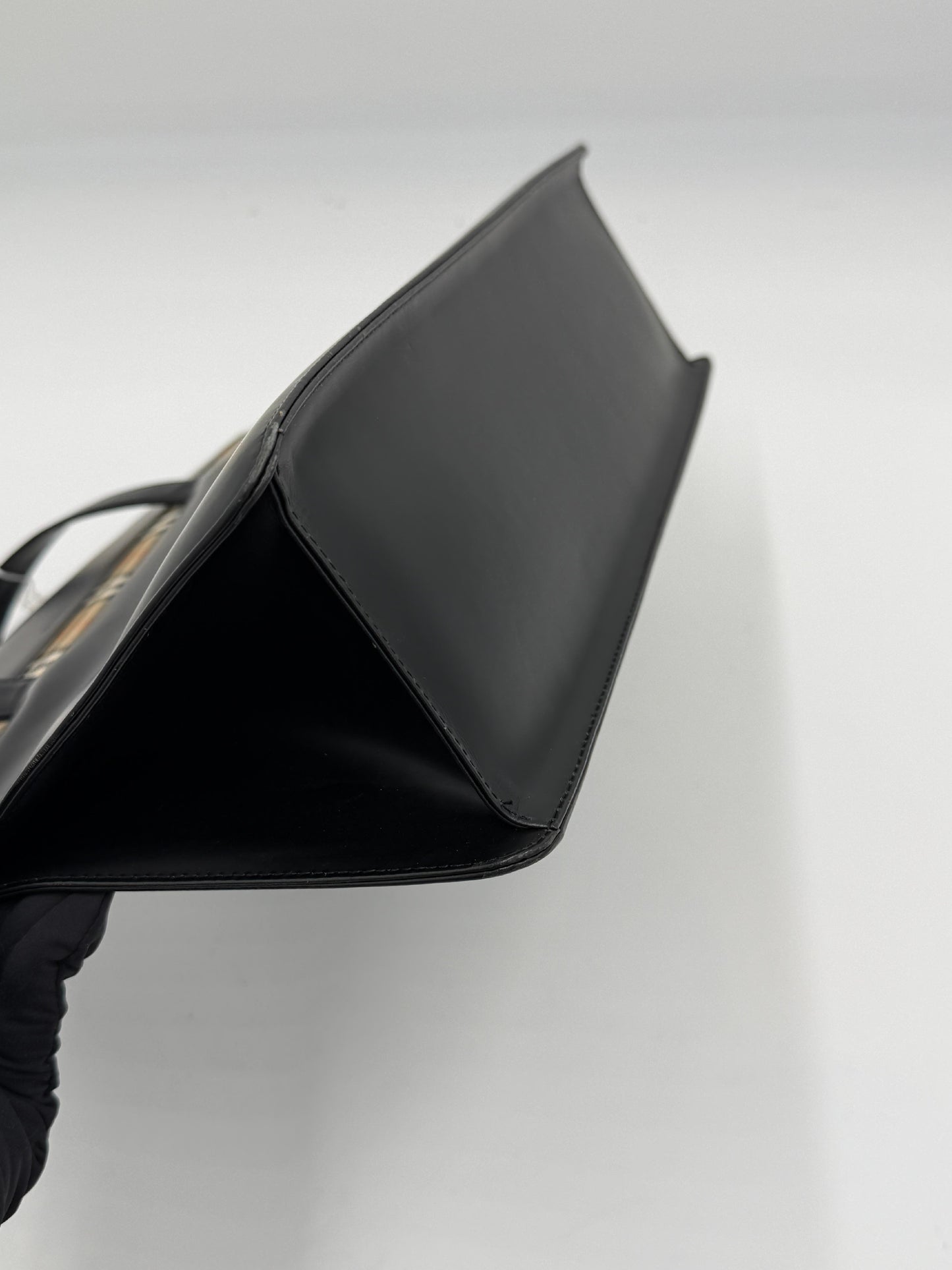 Burberry Leather Novacheck Tote