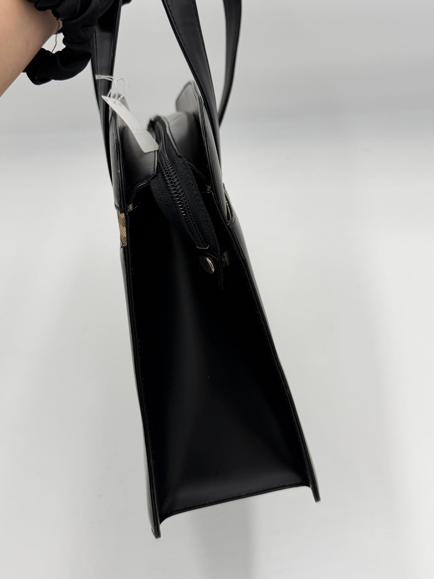 Burberry Leather Novacheck Tote