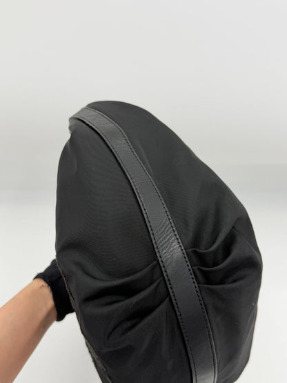 Prada Nylon Jacquard Hobo