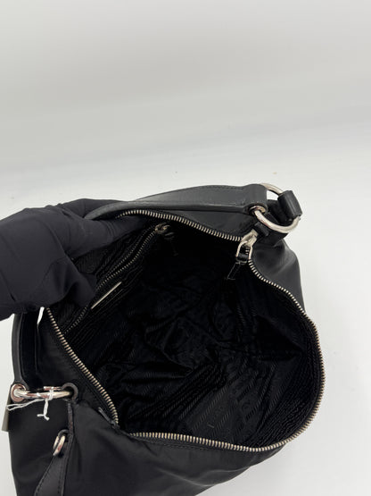 Prada Nylon Jacquard Hobo
