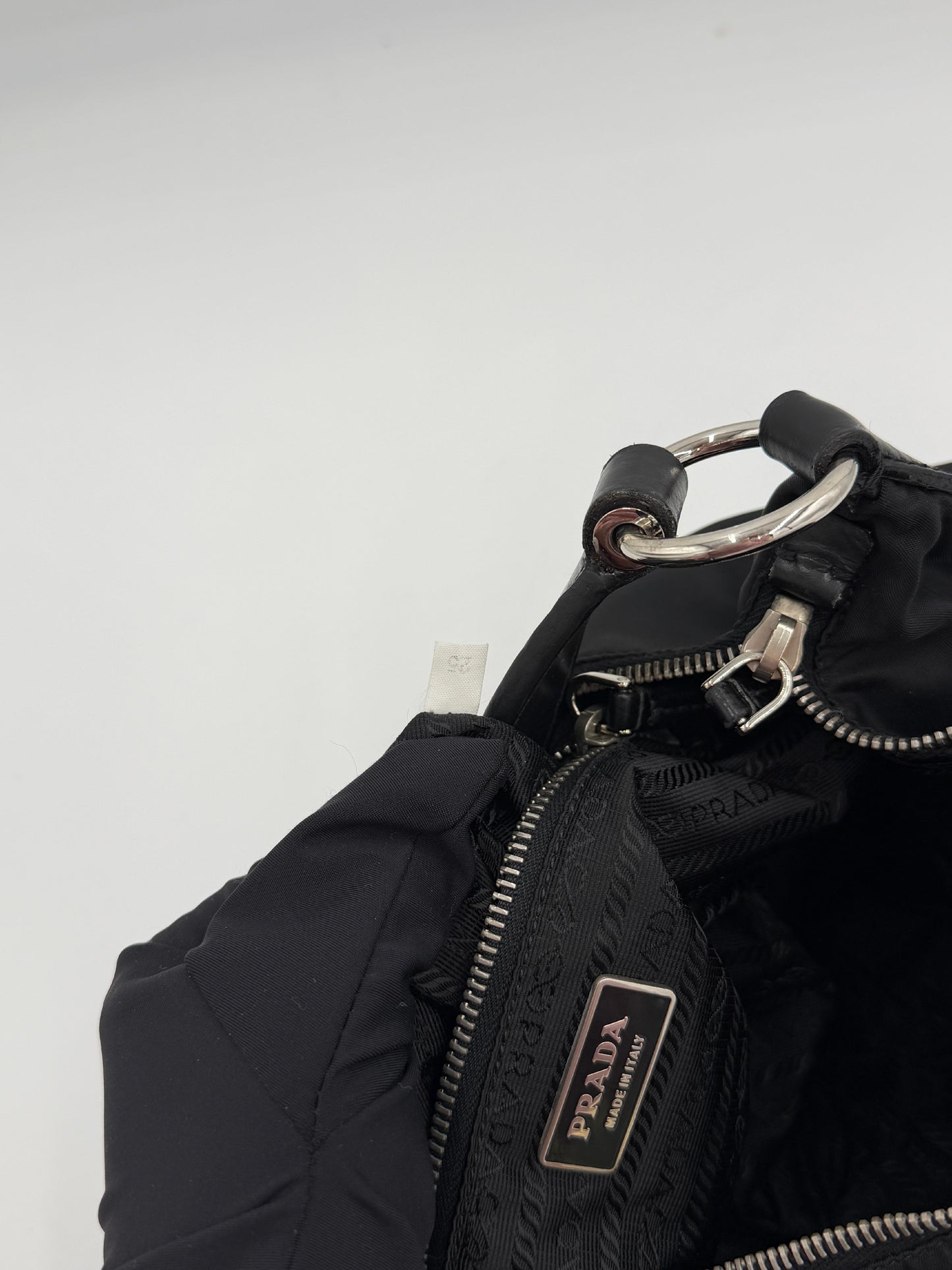 Prada Nylon Jacquard Hobo