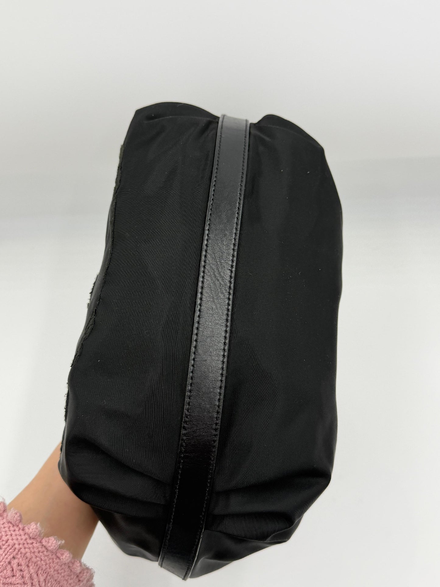 Prada Nylon Jacquard Hobo