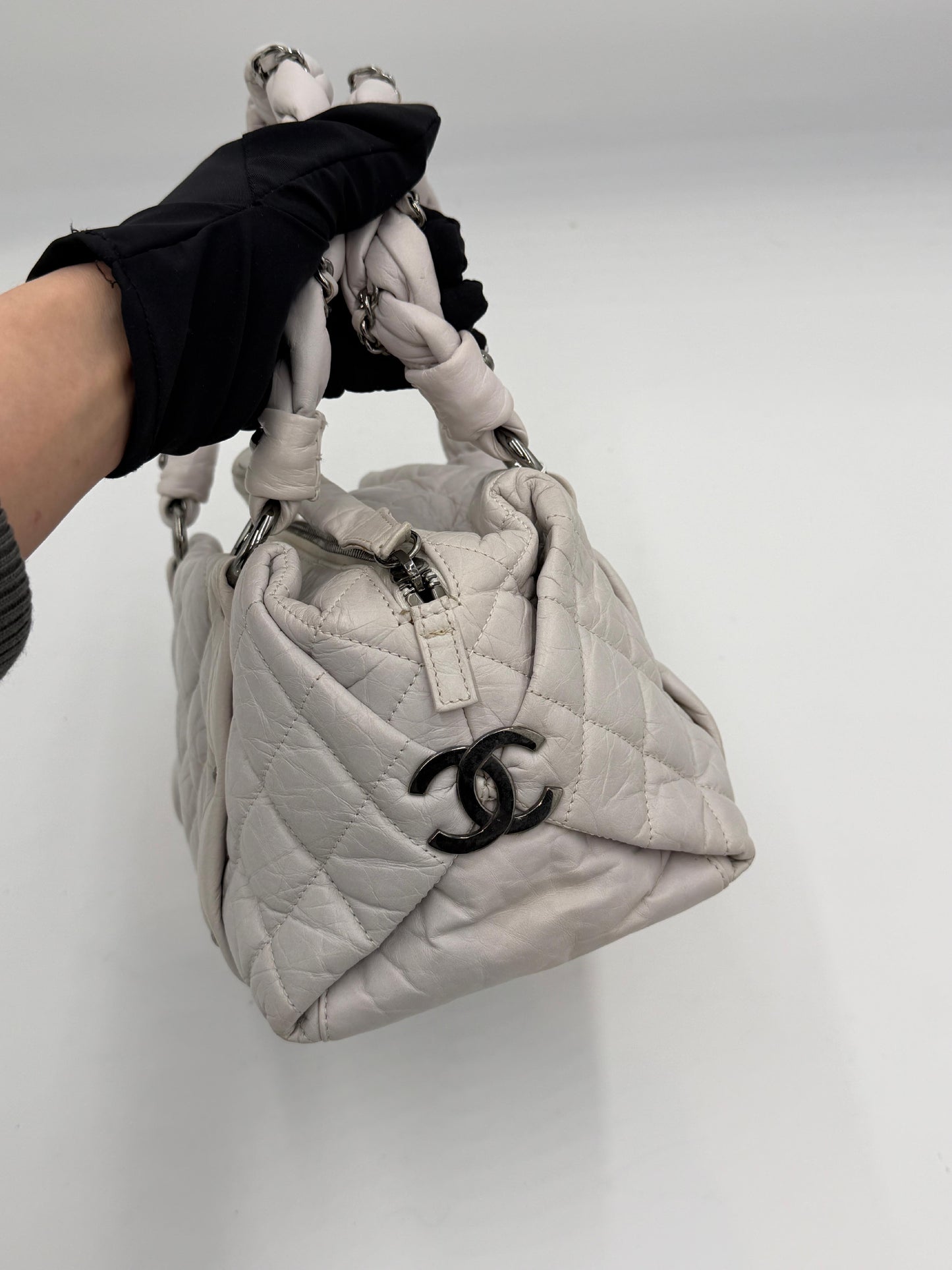Chanel Braided Boston Bag