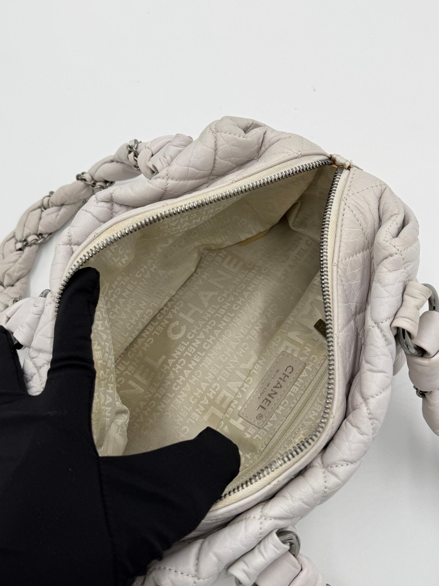 Chanel Braided Boston Bag