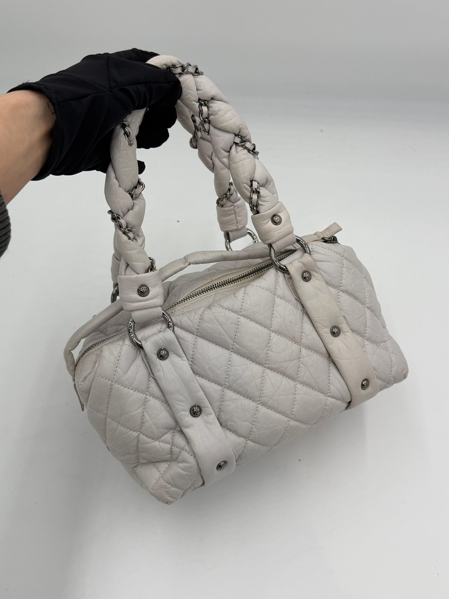 Chanel Braided Boston Bag