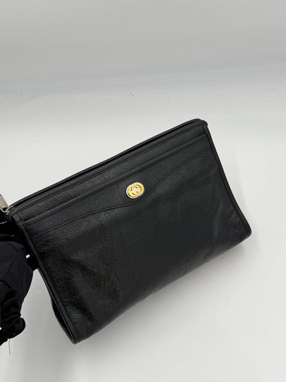 Gucci Interlocking Leather Clutch