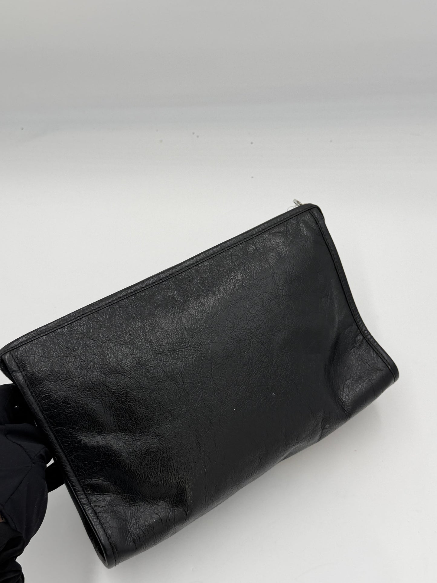 Gucci Interlocking Leather Clutch