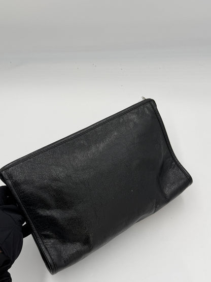 Gucci Interlocking Leather Clutch