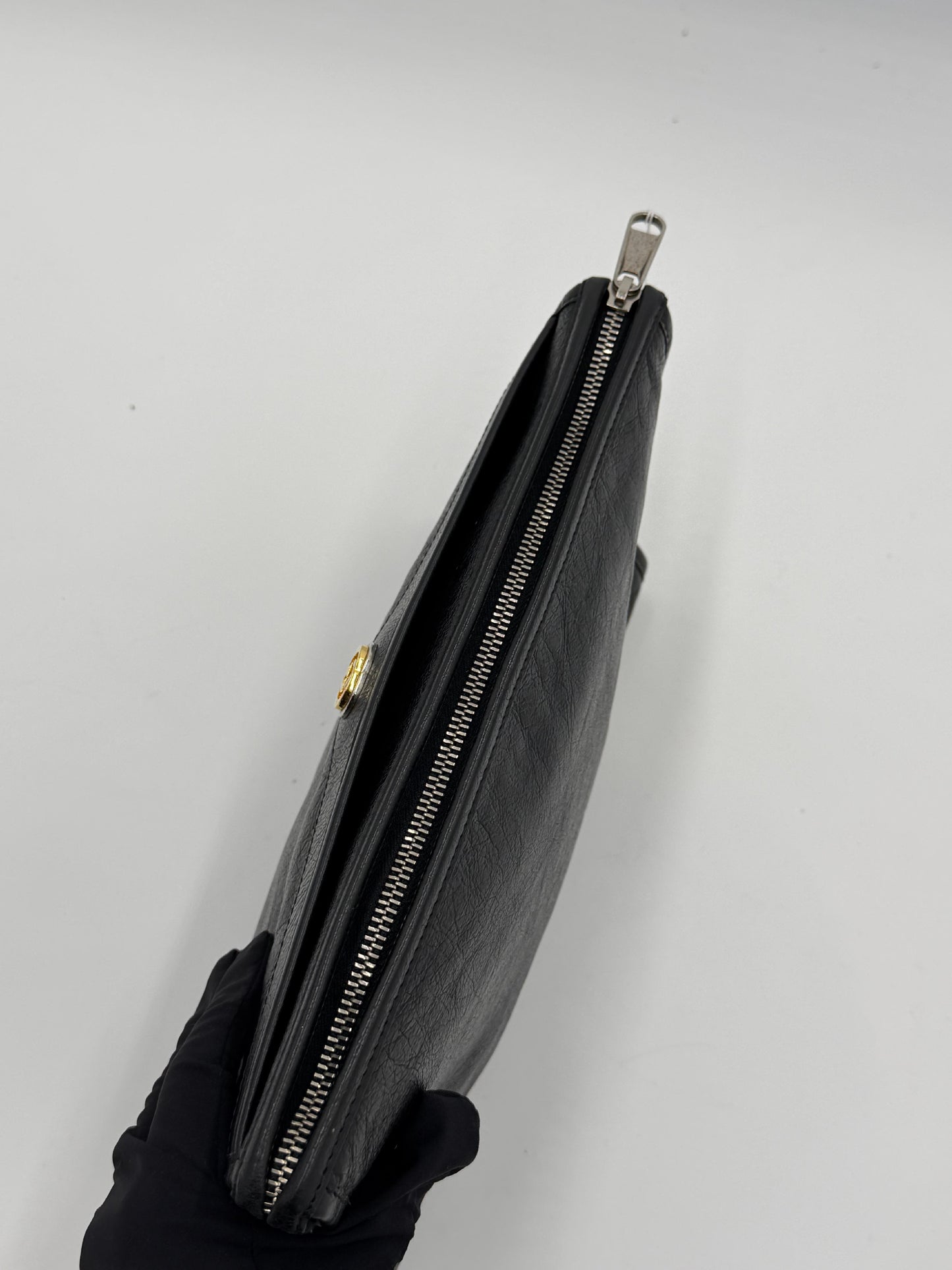 Gucci Interlocking Leather Clutch