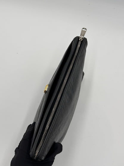 Gucci Interlocking Leather Clutch