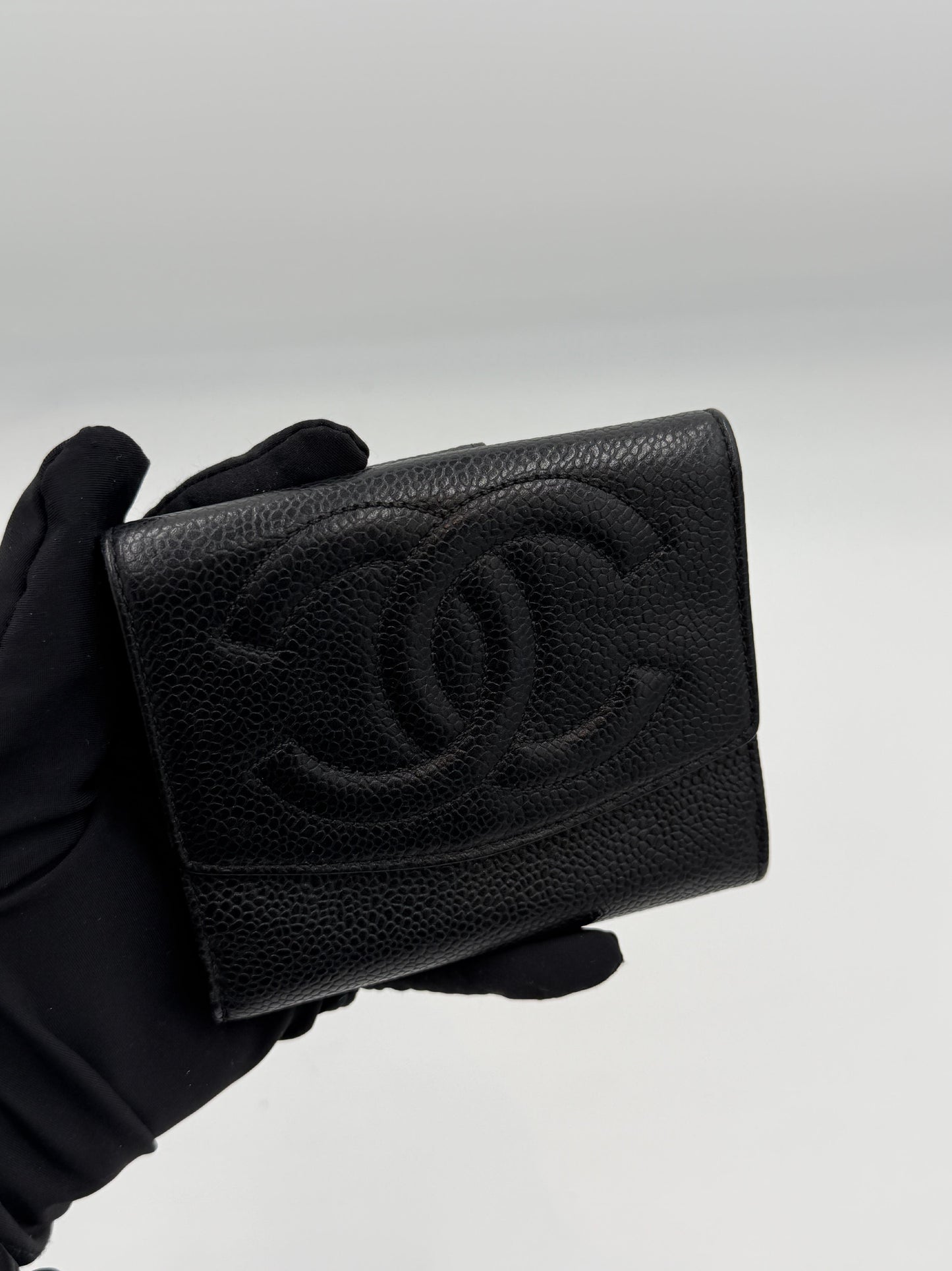 Chanel Caviar Compact Wallet