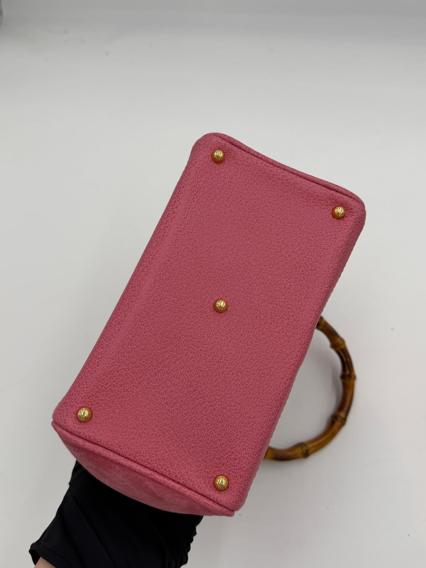 Gucci Suede Bamboo 2Way Tote