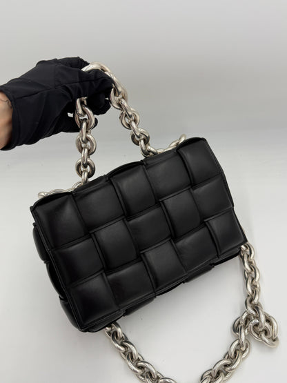 Bottega Veneta Cassette Padded Chain Shoulder Bag