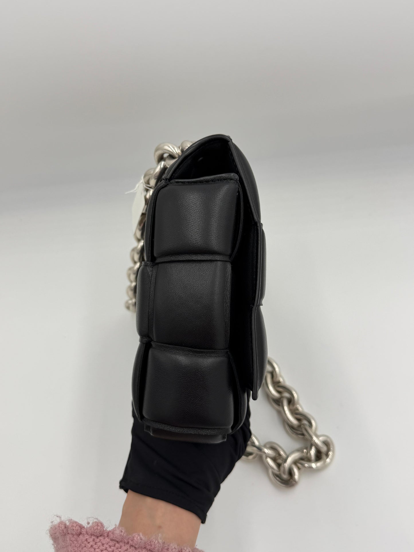 Bottega Veneta Cassette Padded Chain Shoulder Bag