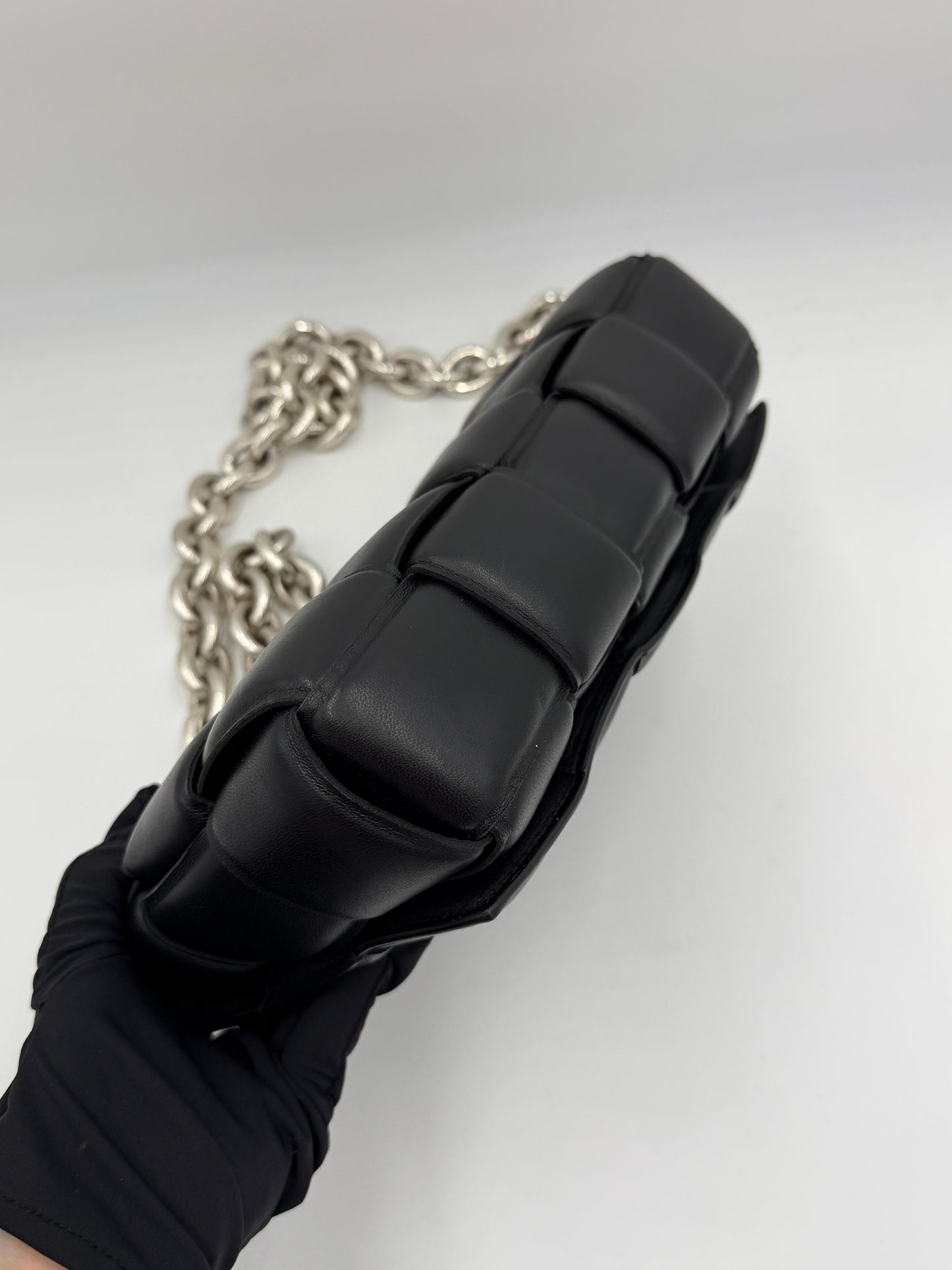 Bottega Veneta Cassette Padded Chain Shoulder Bag