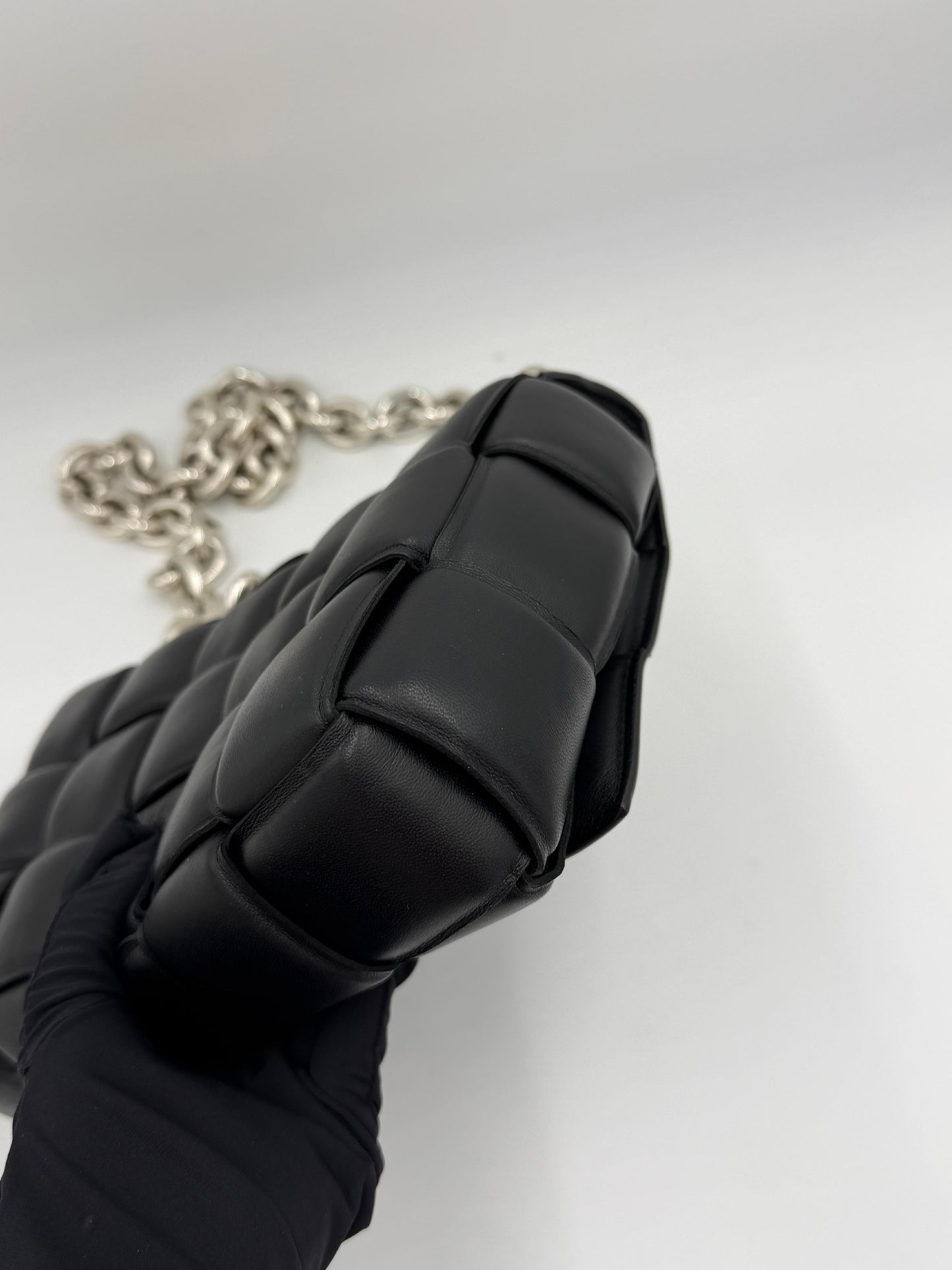 Bottega Veneta Cassette Padded Chain Shoulder Bag