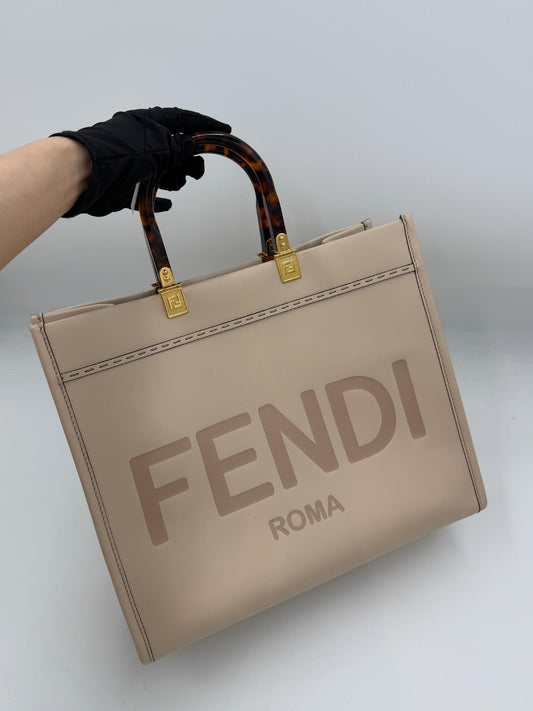 Fendi Sunshine Leather 2Way Tote