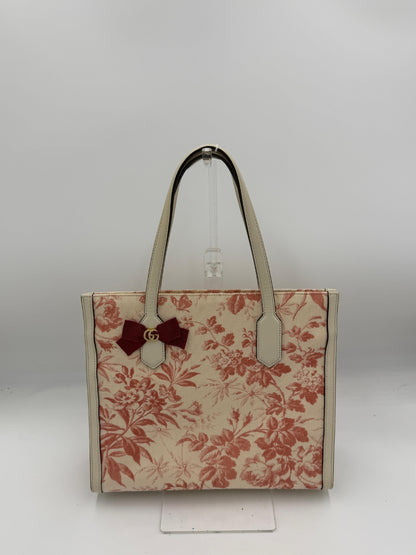 Gucci GG Bow Canvas Tote