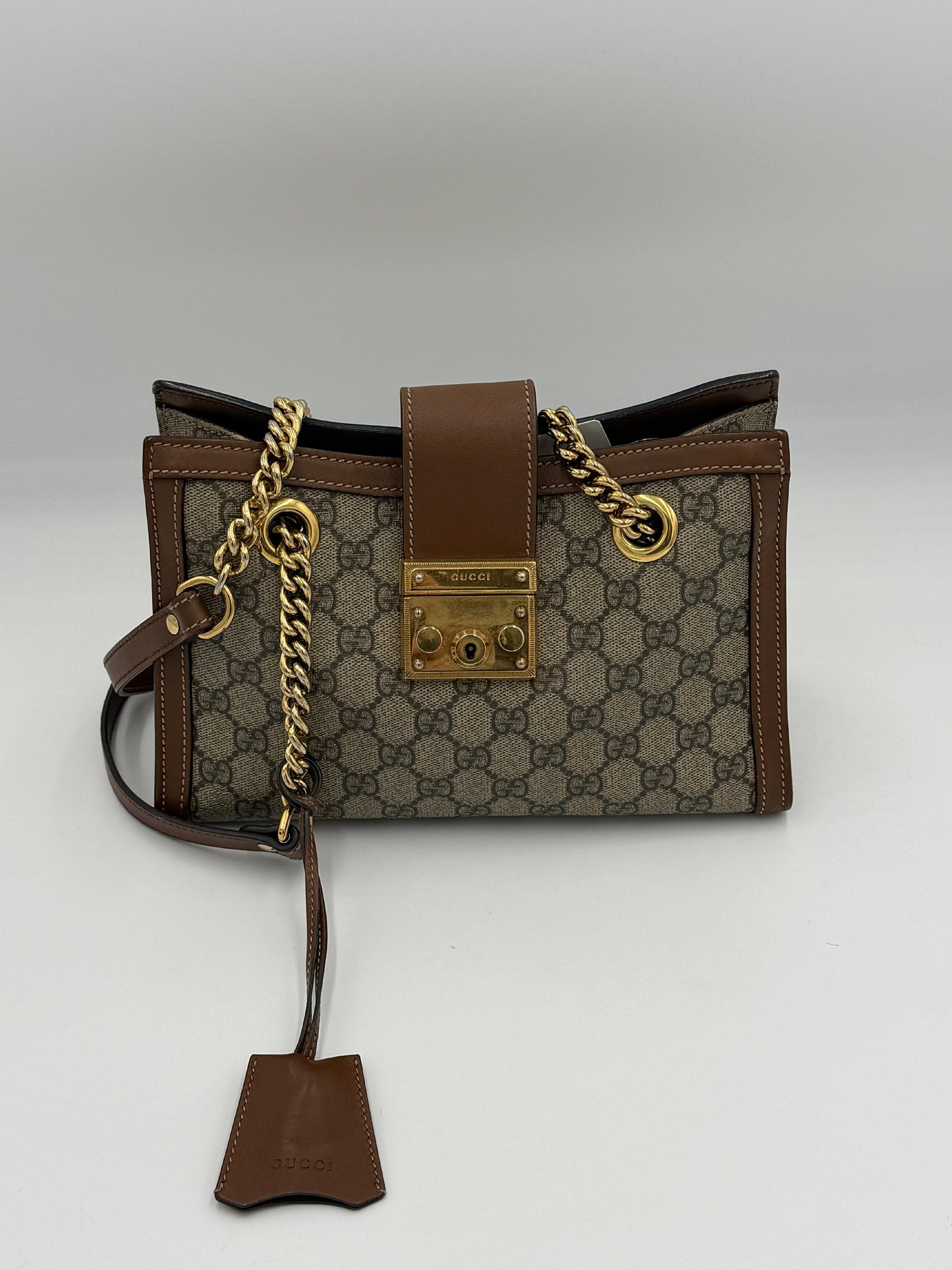 Gucci GG Supreme Padlock Tote