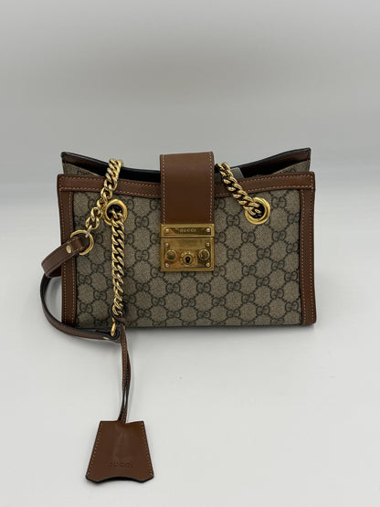 Gucci GG Supreme Padlock Tote