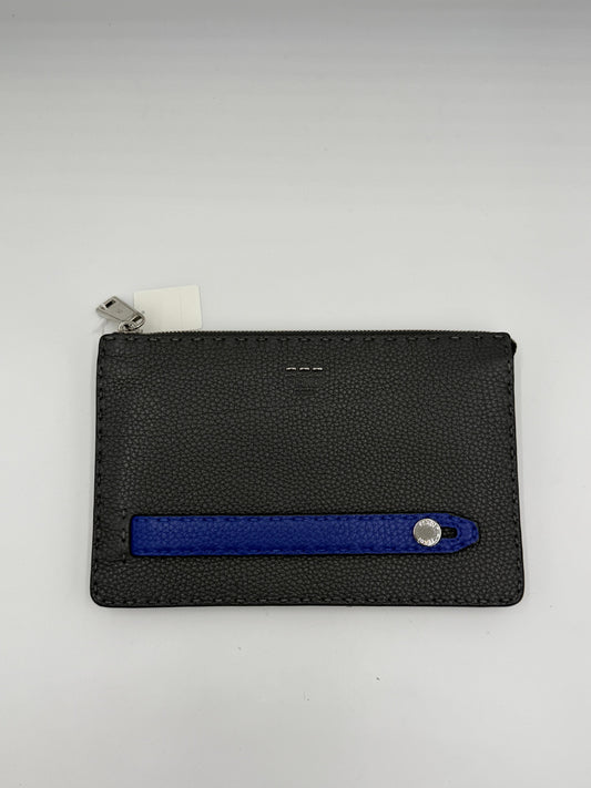 Fendi Selleria Leather Clutch