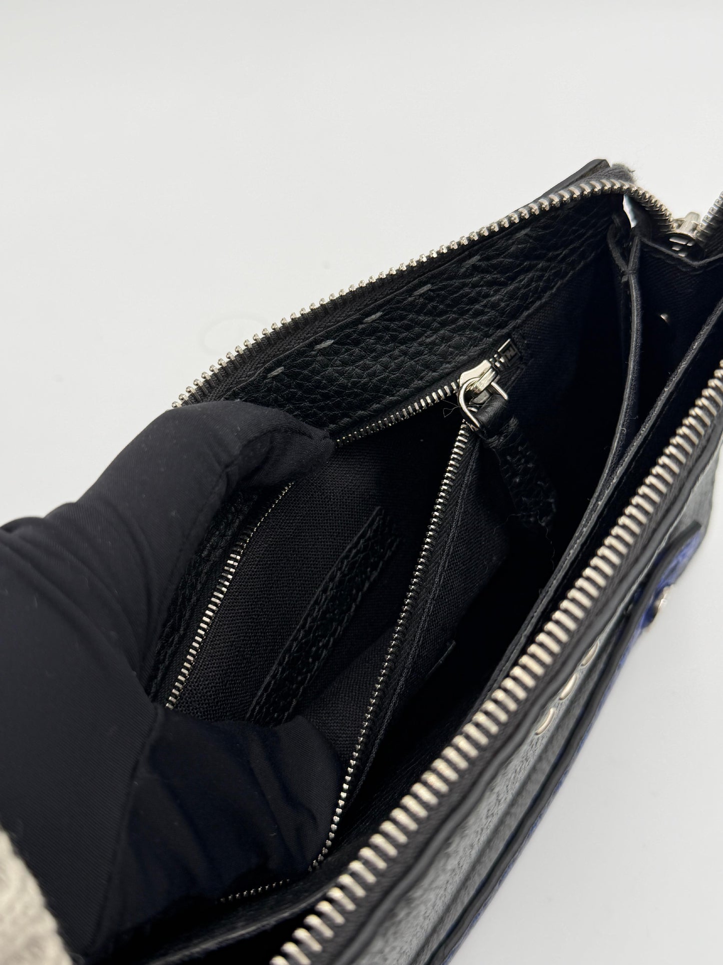 Fendi Selleria Leather Clutch