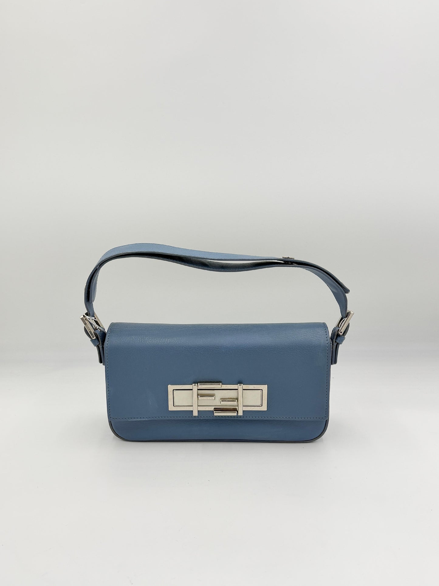 Fendi Cerulean Calfskin Baguette