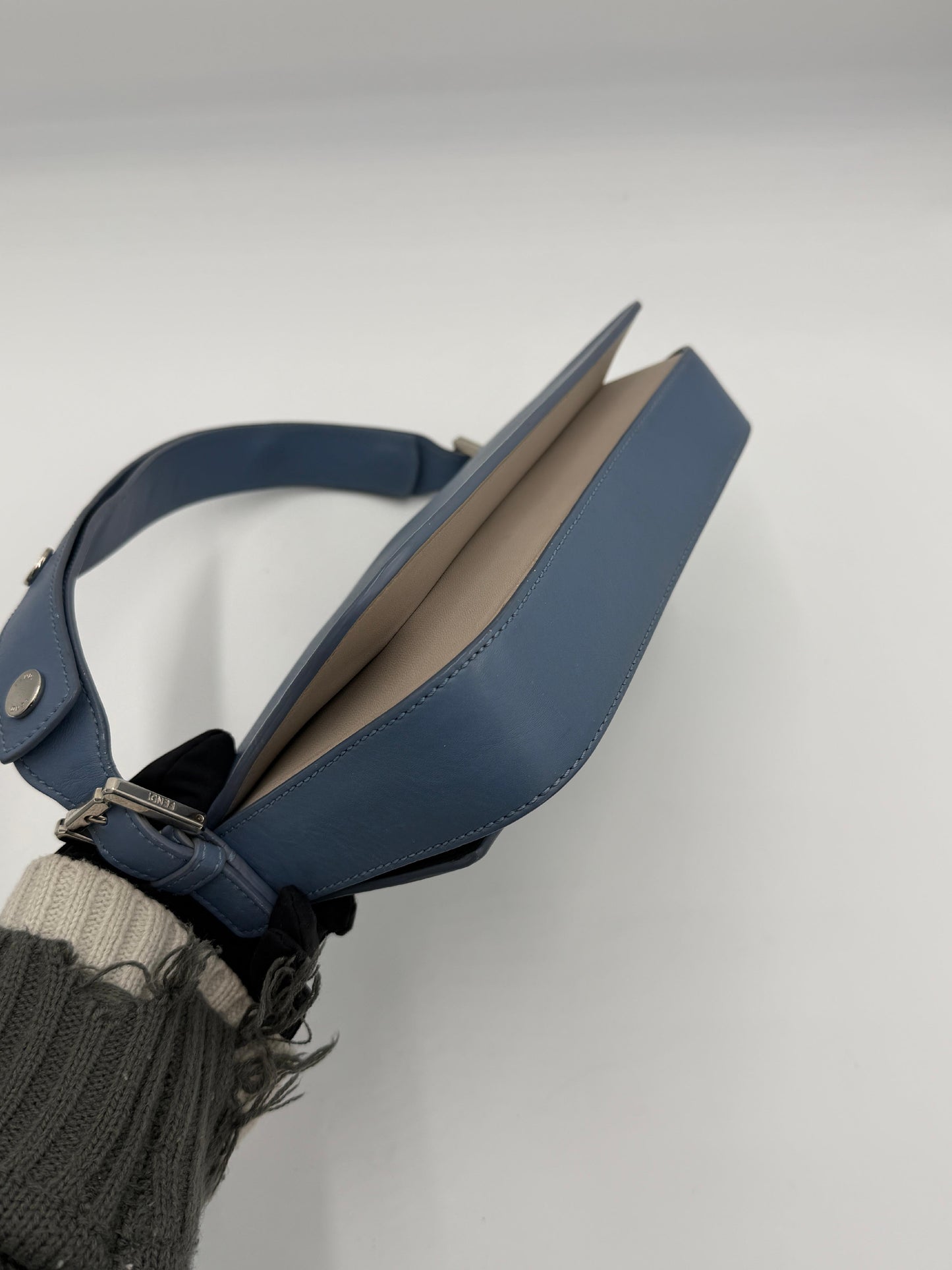 Fendi Cerulean Calfskin Baguette