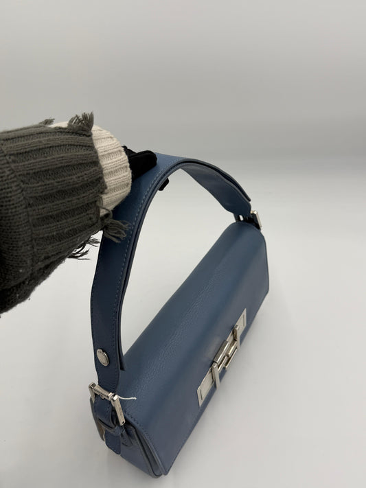 Fendi Cerulean Calfskin Baguette