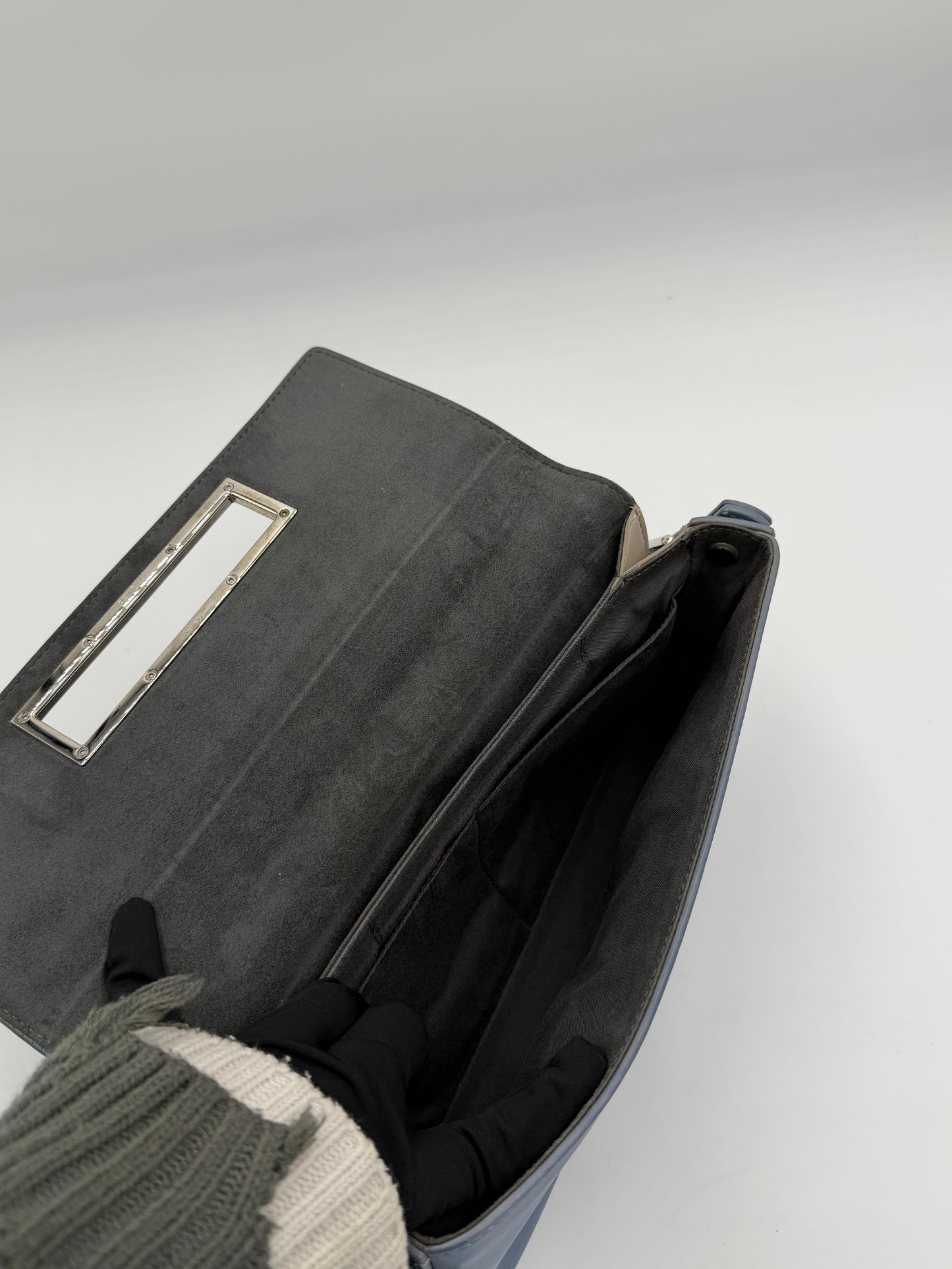 Fendi Cerulean Calfskin Baguette