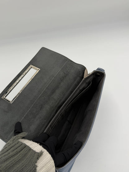 Fendi Cerulean Calfskin Baguette