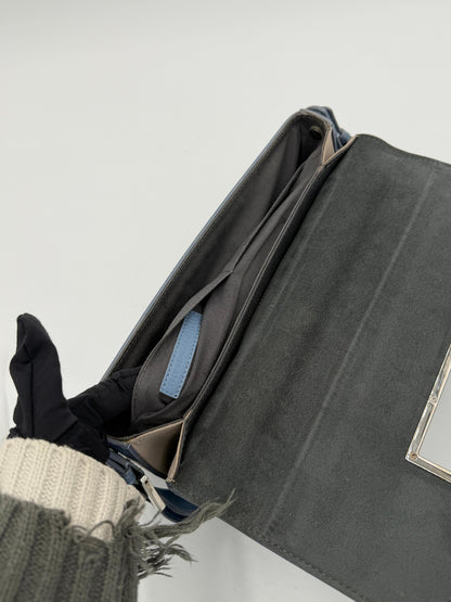 Fendi Cerulean Calfskin Baguette