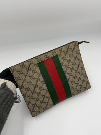 Gucci Ophidia Web Clutch