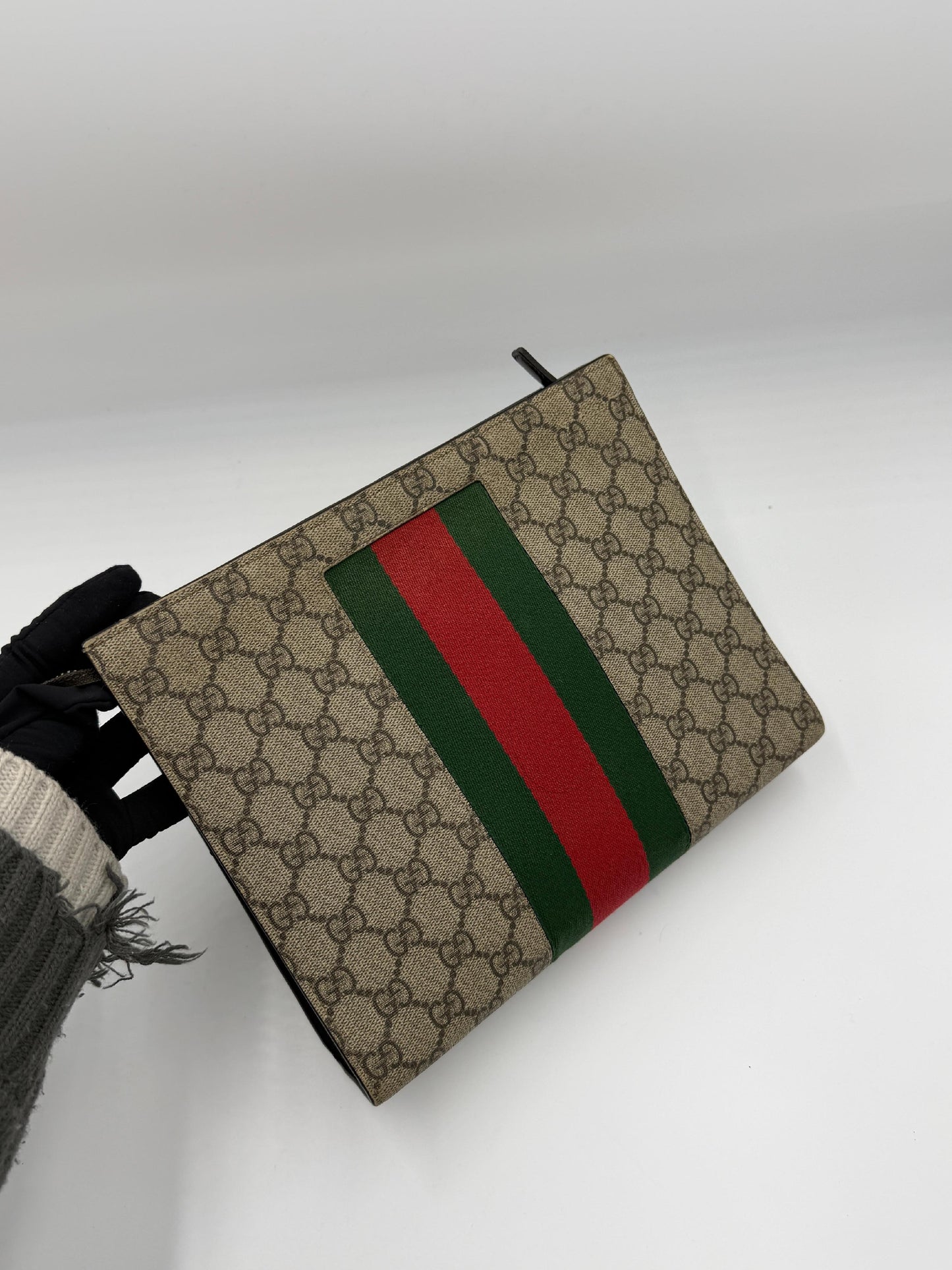 Gucci Ophidia Web Clutch