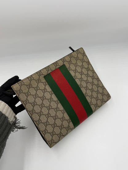 Gucci Ophidia Web Clutch