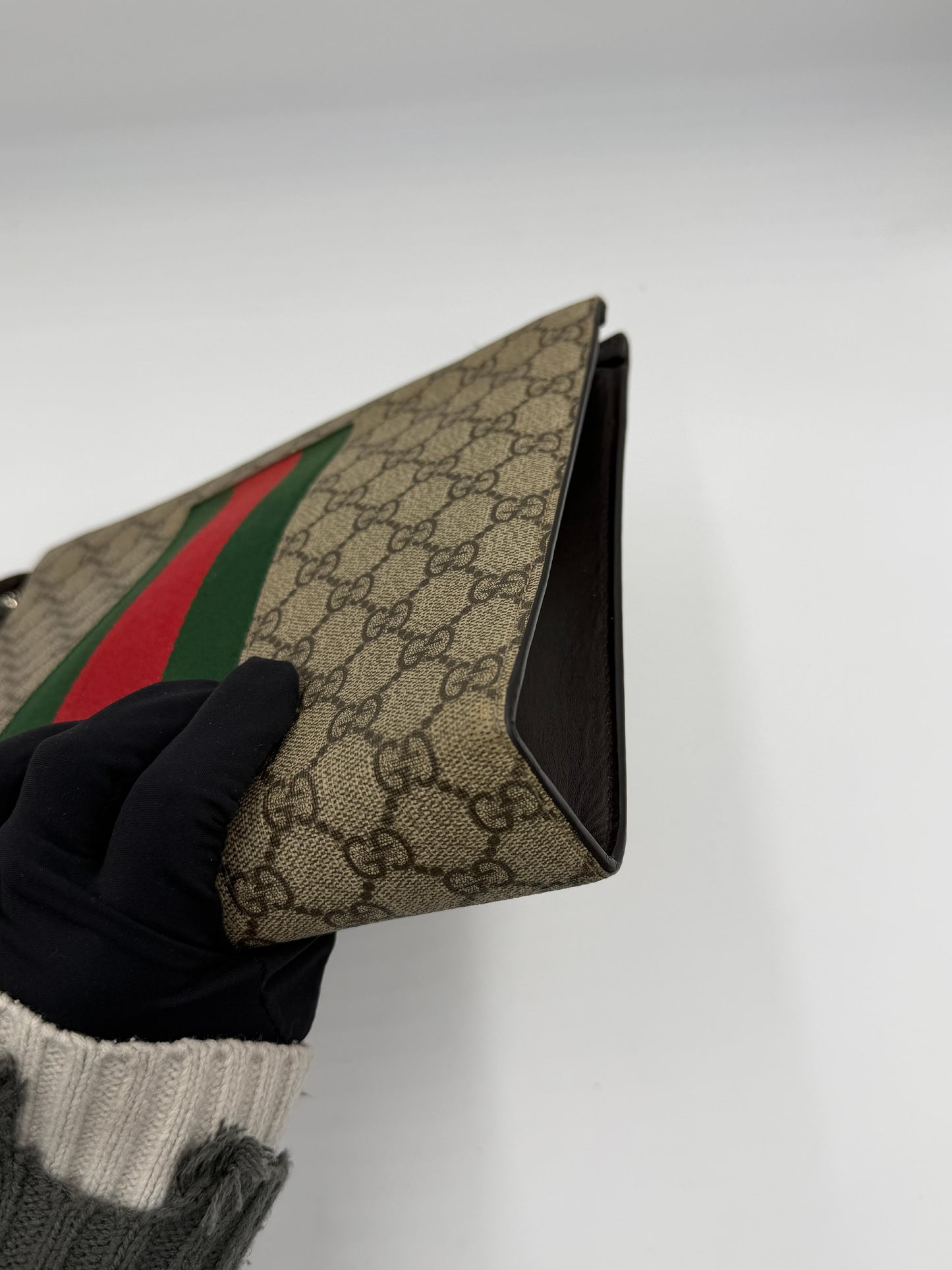 Gucci Ophidia Web Clutch