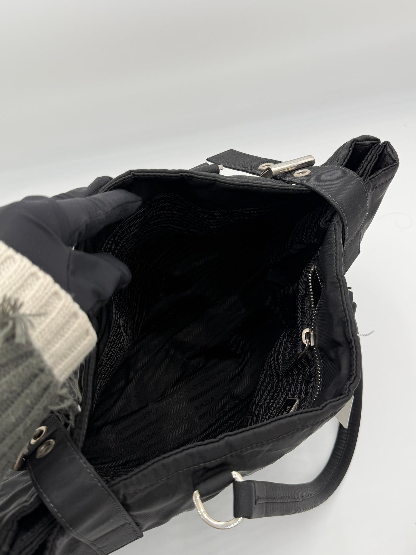 Prada Tessuto Double Handle Tote