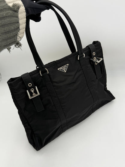 Prada Tessuto Double Handle Tote
