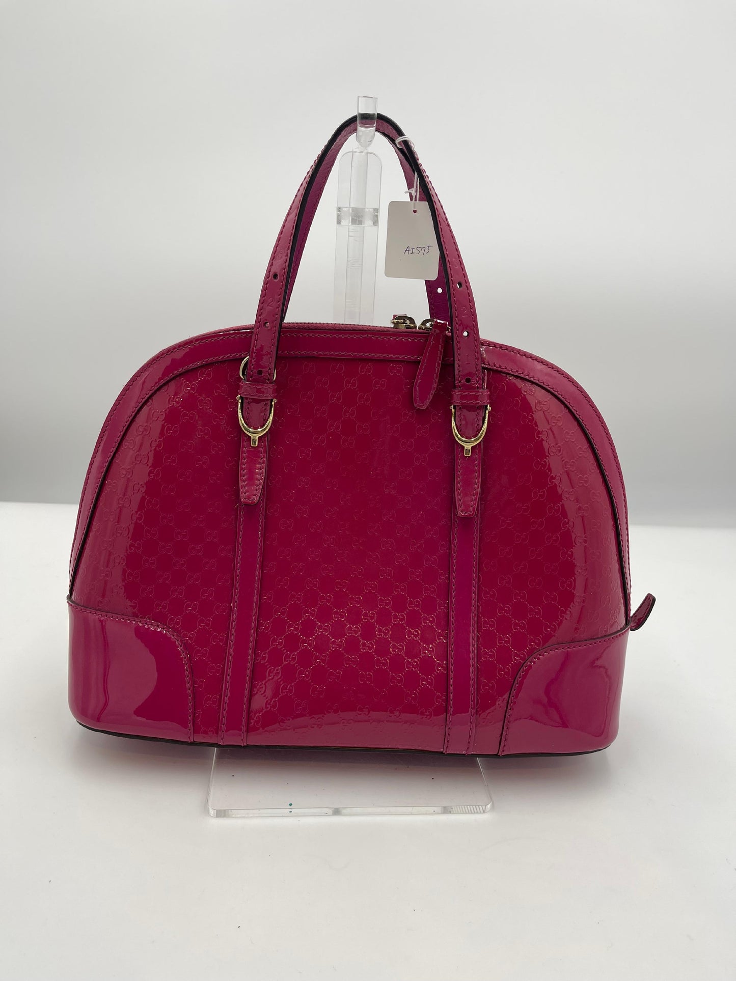 Gucci Micro GG Patent Dome 2Way