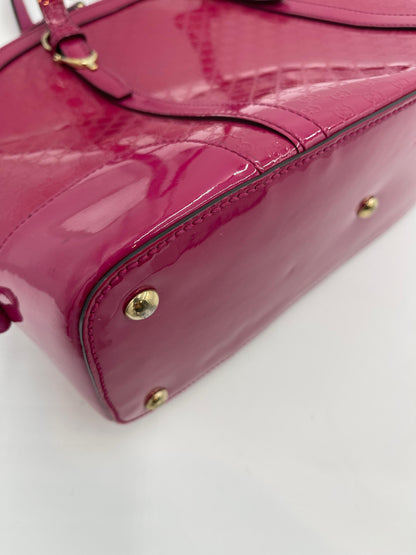 Gucci Micro GG Patent Dome 2Way