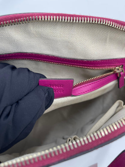 Gucci Micro GG Patent Dome 2Way