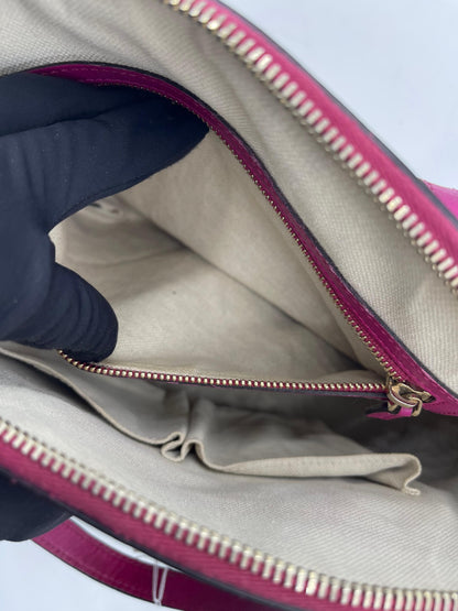 Gucci Micro GG Patent Dome 2Way