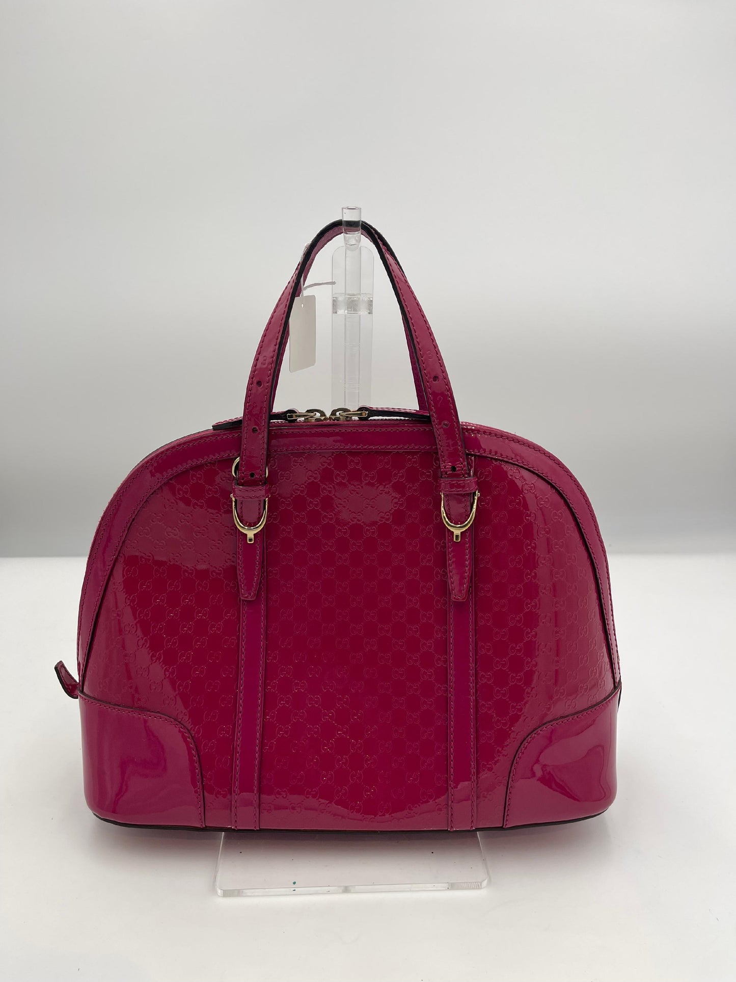 Gucci Micro GG Patent Dome 2Way