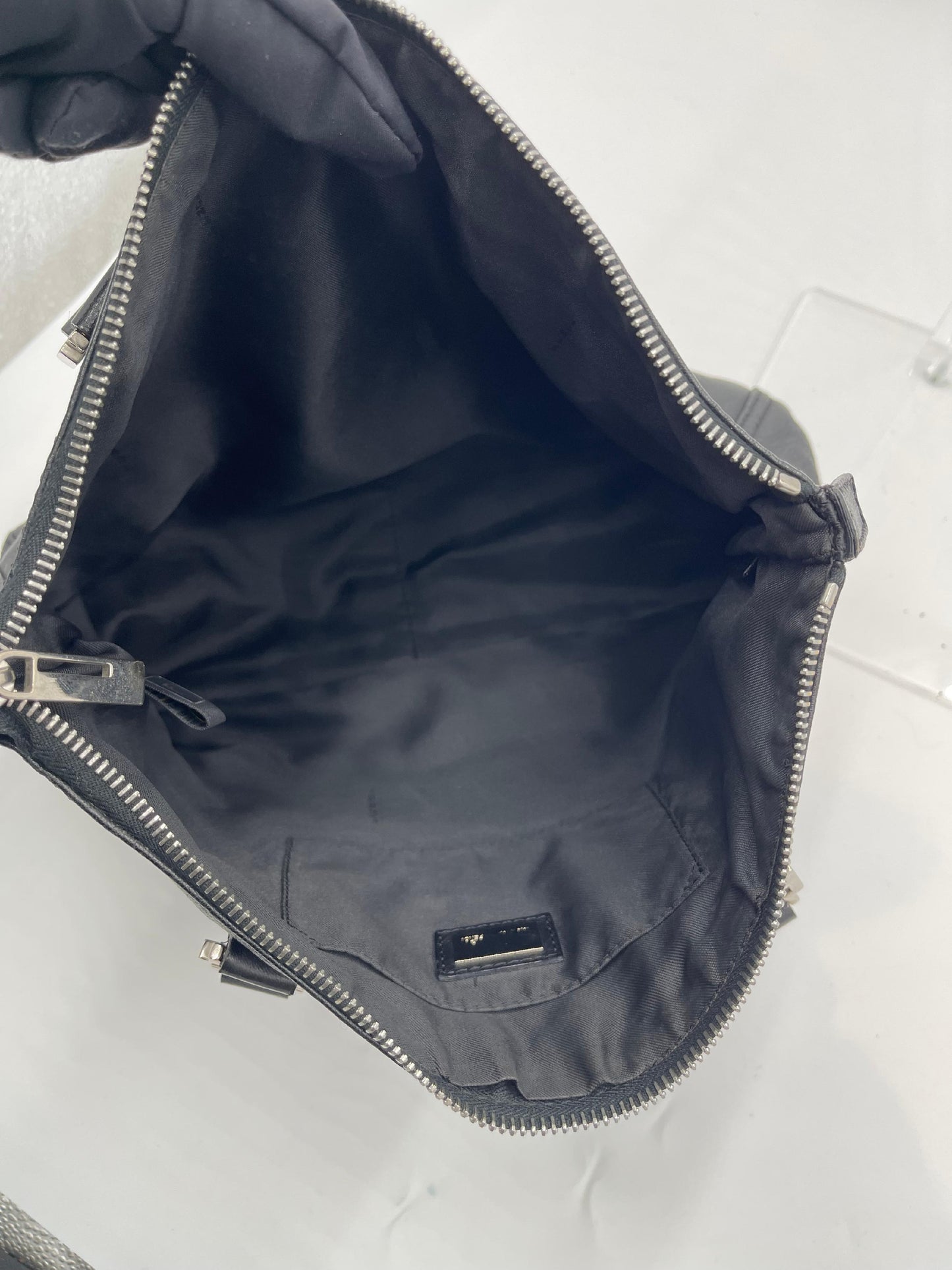 Fendi Leather Double Handle Tote