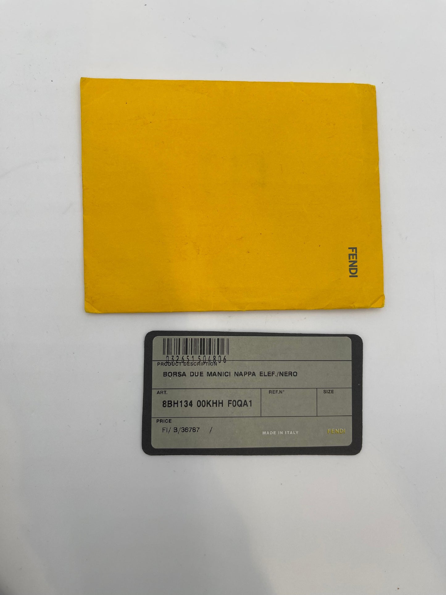 Fendi Leather Double Handle Tote