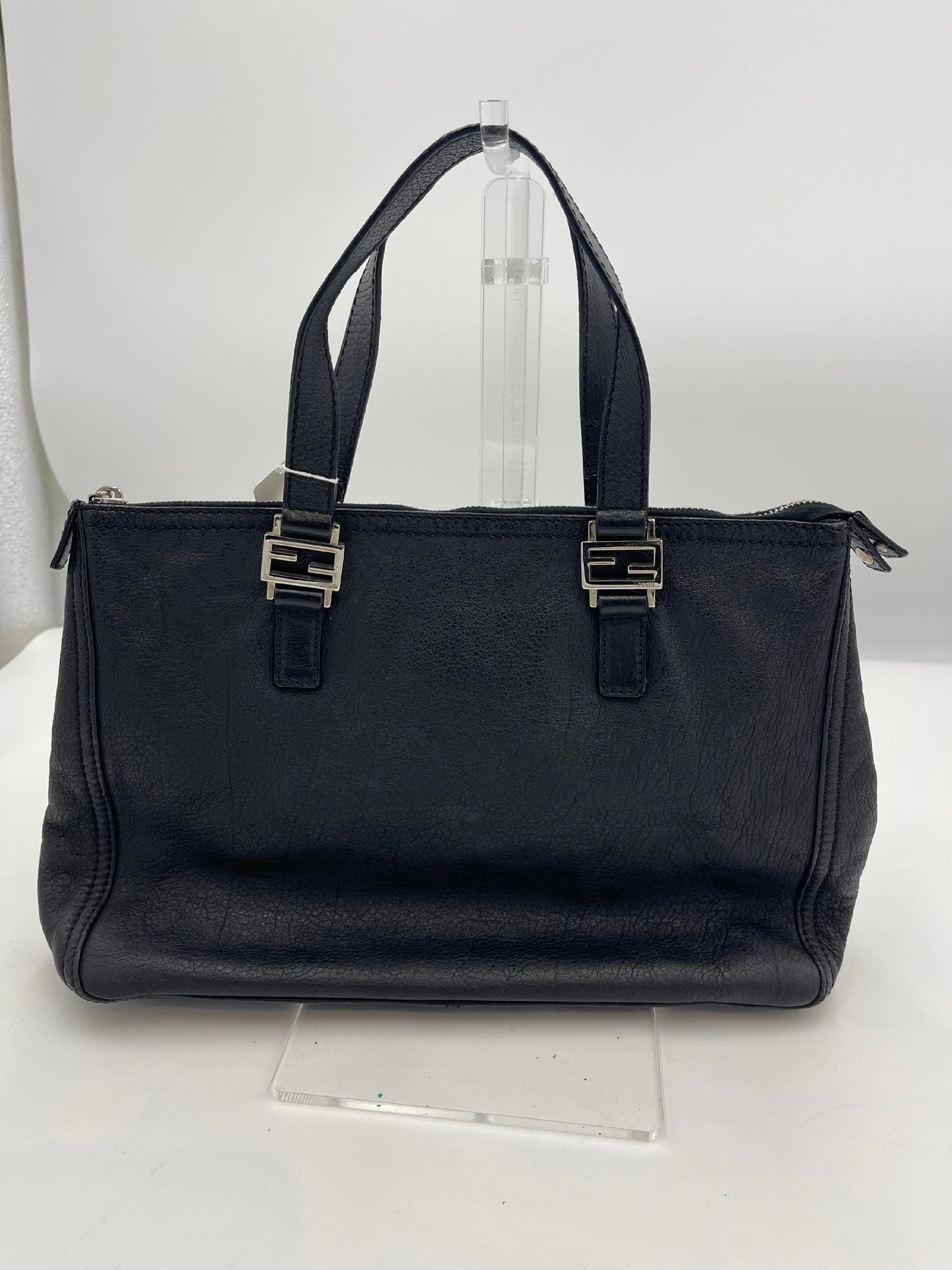 Fendi Leather Double Handle Tote