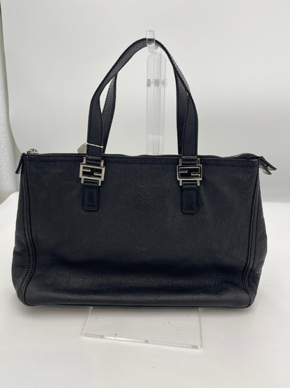 Fendi Leather Double Handle Tote