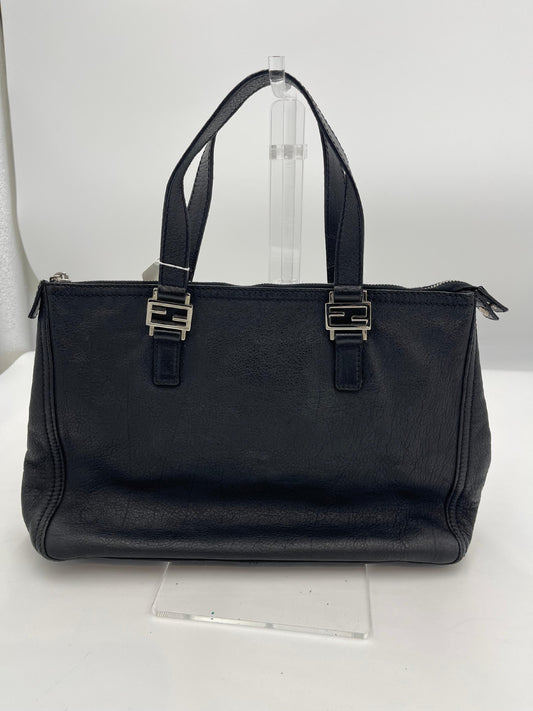 Fendi Leather Double Handle Tote