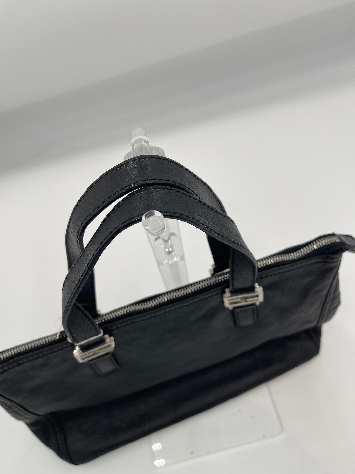 Fendi Leather Double Handle Tote