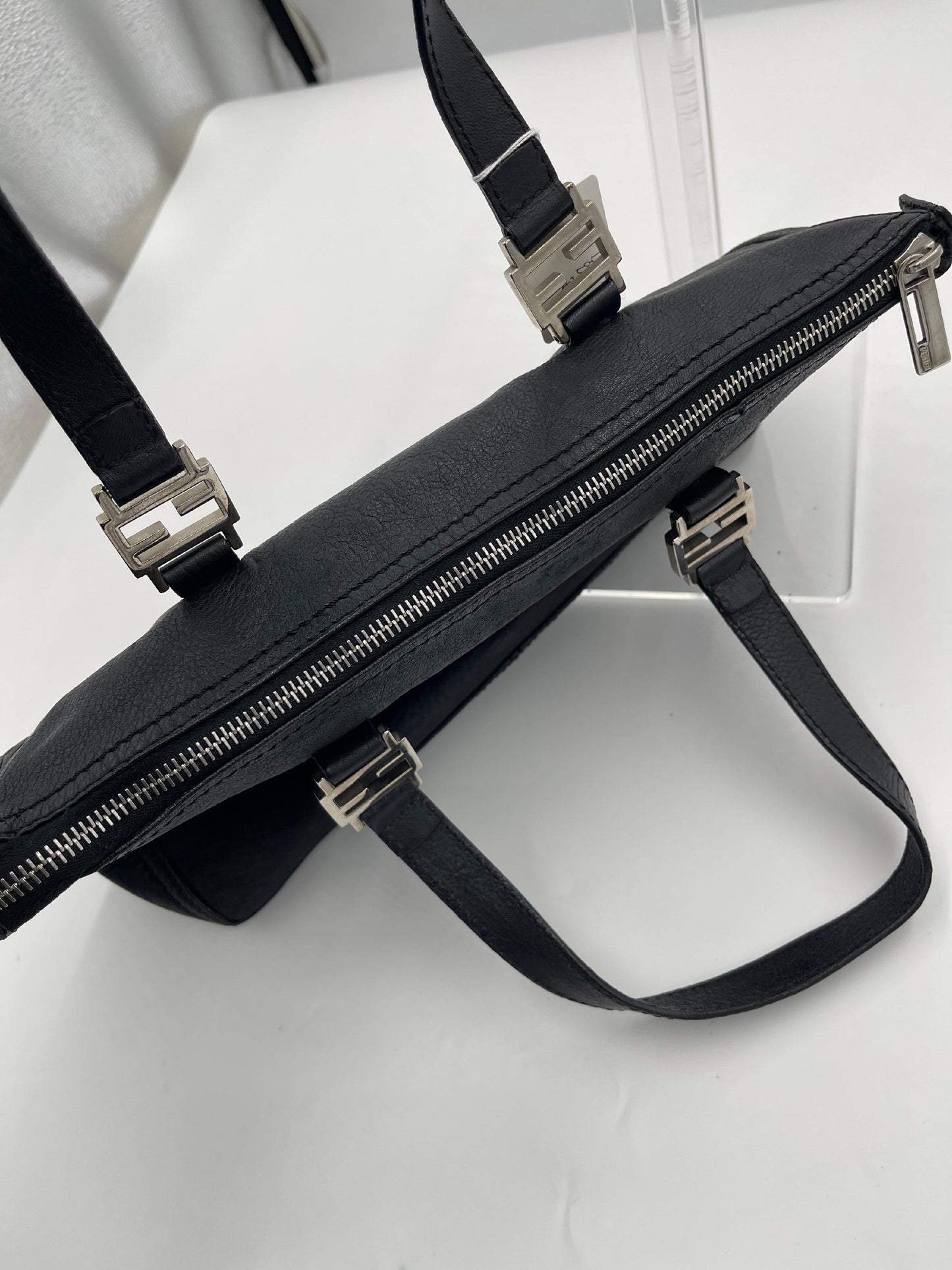 Fendi Leather Double Handle Tote